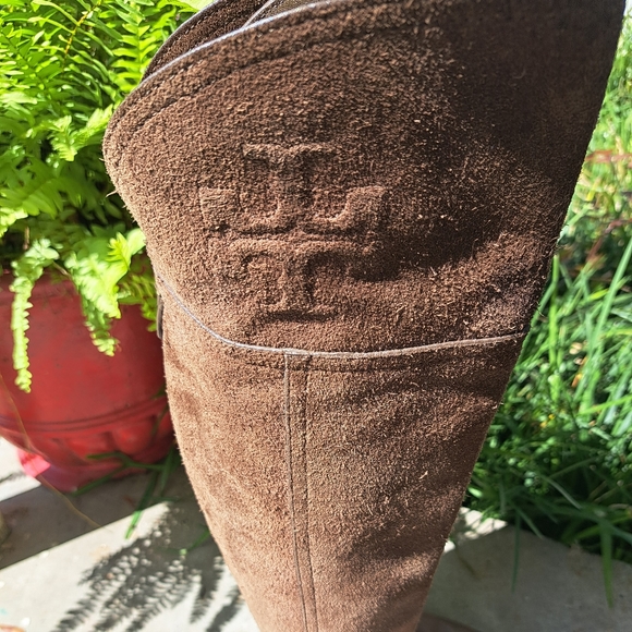 Tory Burch  Simone  over the knee  boots  Leather color brown Women Size 5.5 - Picture 4 of 10